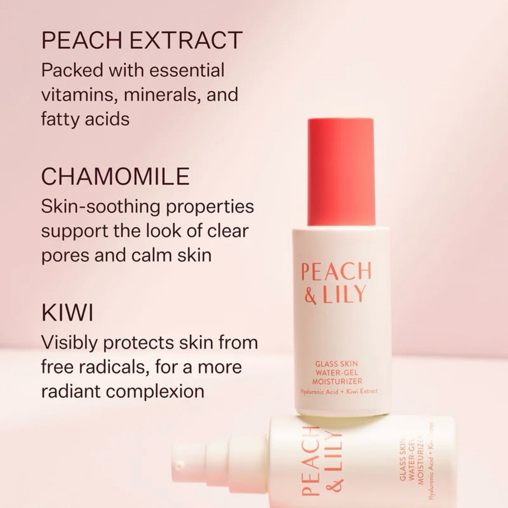 PEACH & LILY Glass Skin Water-Gel Moisturizer Korean Kbeauty Serum Sephora Ulta - Picture 3 of 8